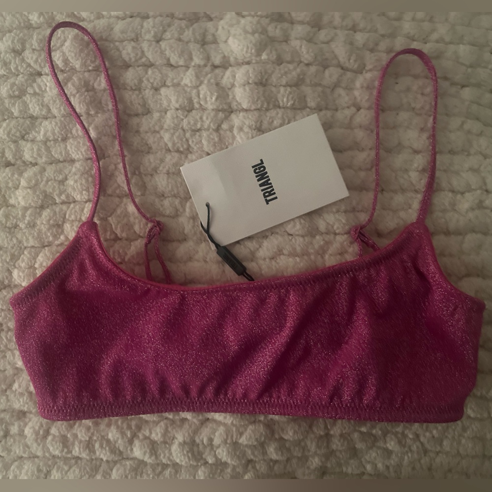 Triangl Pink Bikini Top